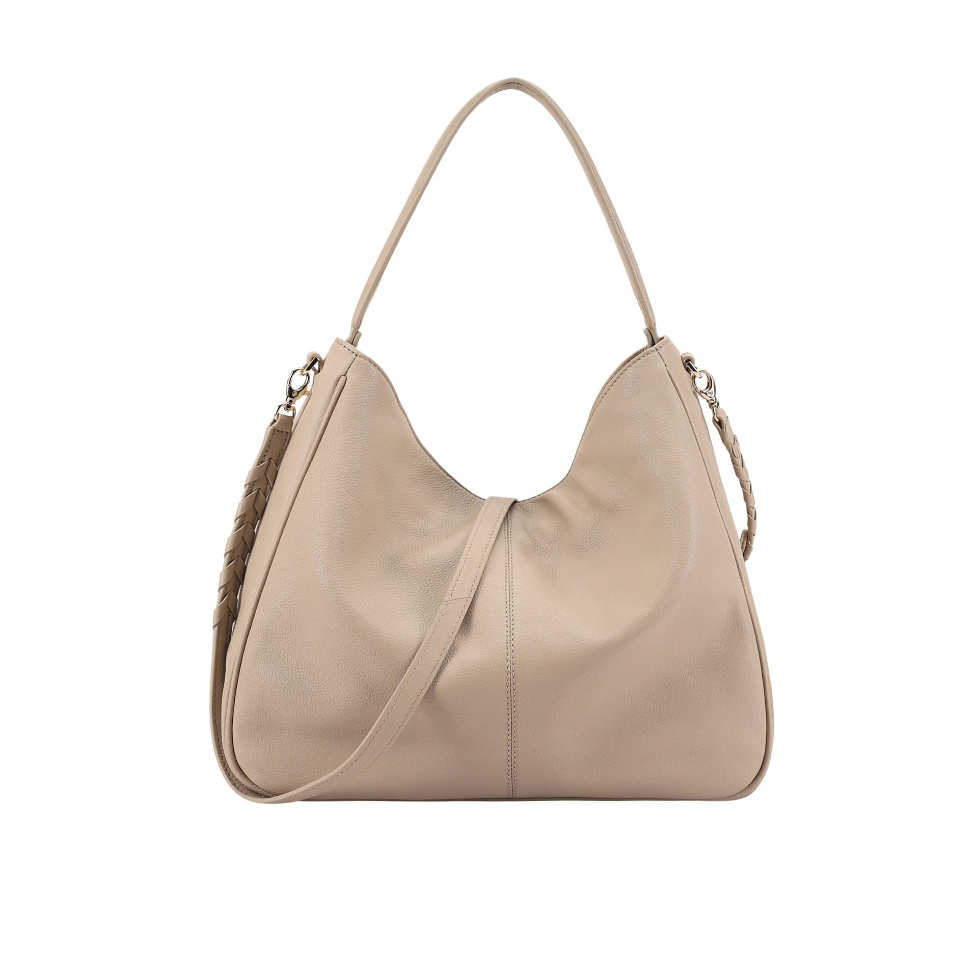 Paul Costelloe Paul Costelloe Women's Scarlet Leather Multi Way Bag in Light Beige - 4