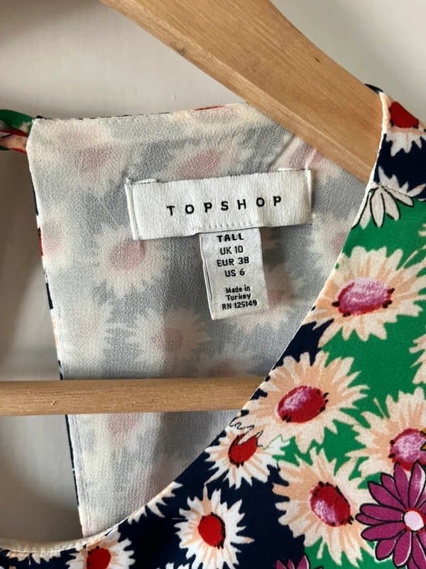 Topshop Topshop Open Back Tea Dress