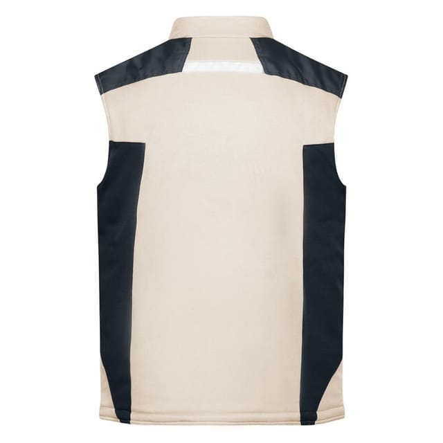 James and Nicholson James and Nicholson Men's Softshell Durable Gilet in Stone - 2