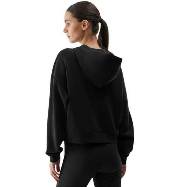 4F 4F Women's WSS24TSWSF1002 Full Zip Hoodie in Black - 2