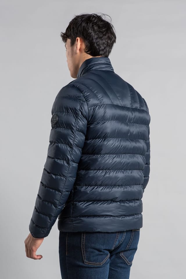 Tokyo Laundry Tokyo Laundry Men's Padded Funnel Neck Full Zip Jacket in Navy - 2