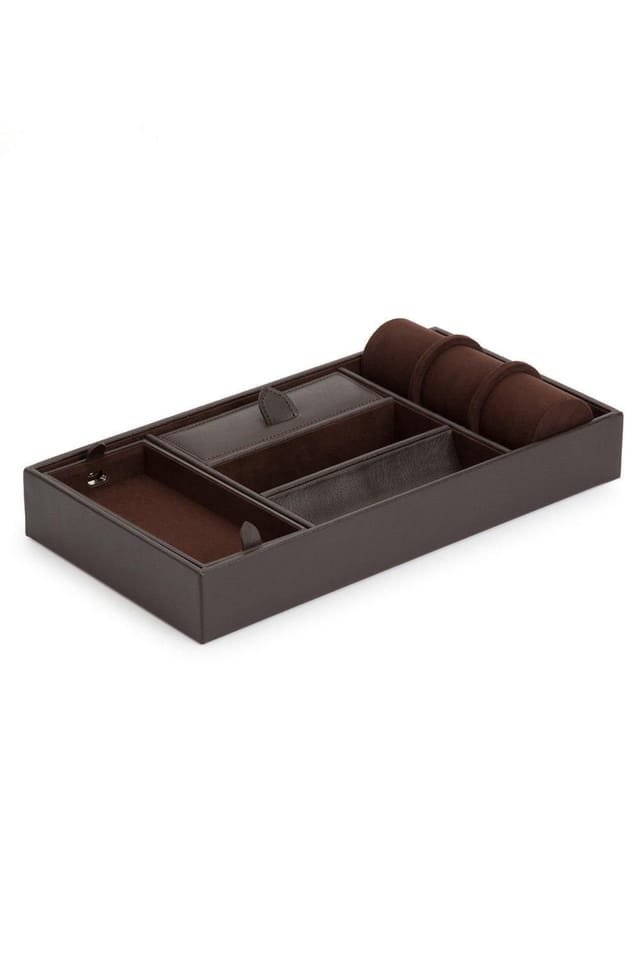Wolf WOLF Men's Blake Valet Tray With Cuff in Brown - 2