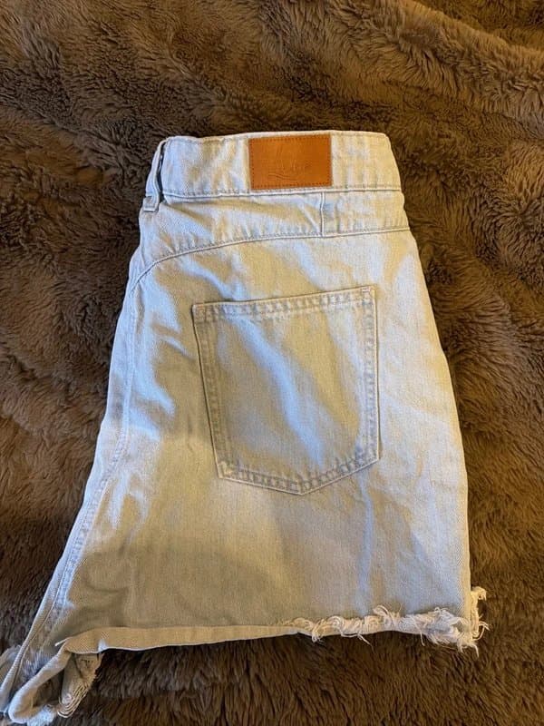 ASOS Light blue denim high waisted shorts