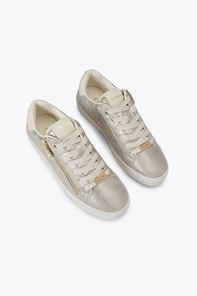 Carvela Carvela Women's 'Diamond Zip' Trainers in Gold - 2