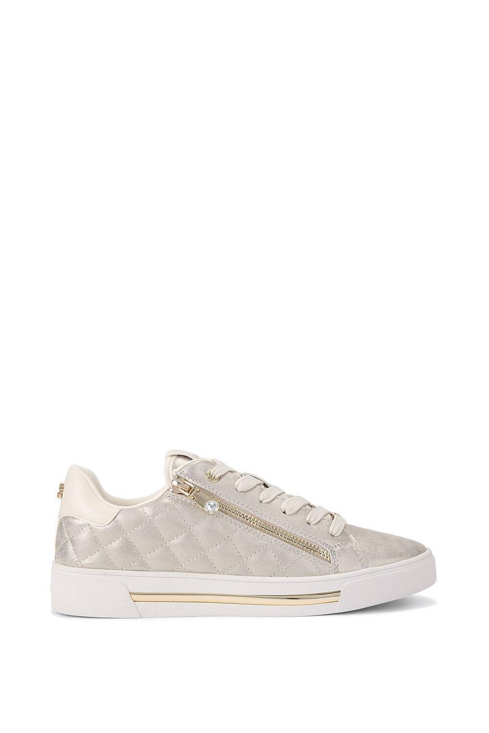 Carvela Carvela Women's 'Diamond Zip' Trainers in Gold - 4