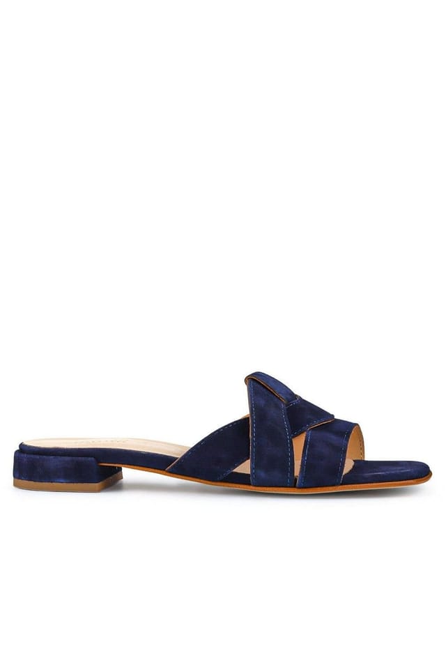 Jones Bootmaker Jones Bootmaker Women's Genesis Smart Leather Mules in Navy - 2