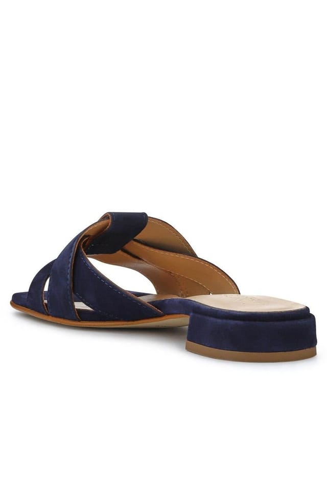 Jones Bootmaker Jones Bootmaker Women's Genesis Smart Leather Mules in Navy - 3