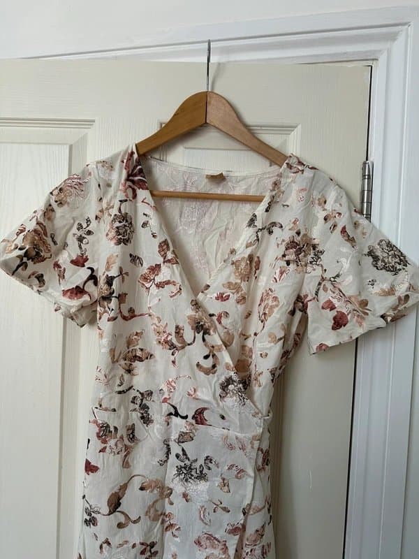 Never Fully Dressed Never Fully Dressed embroidered wrap dress