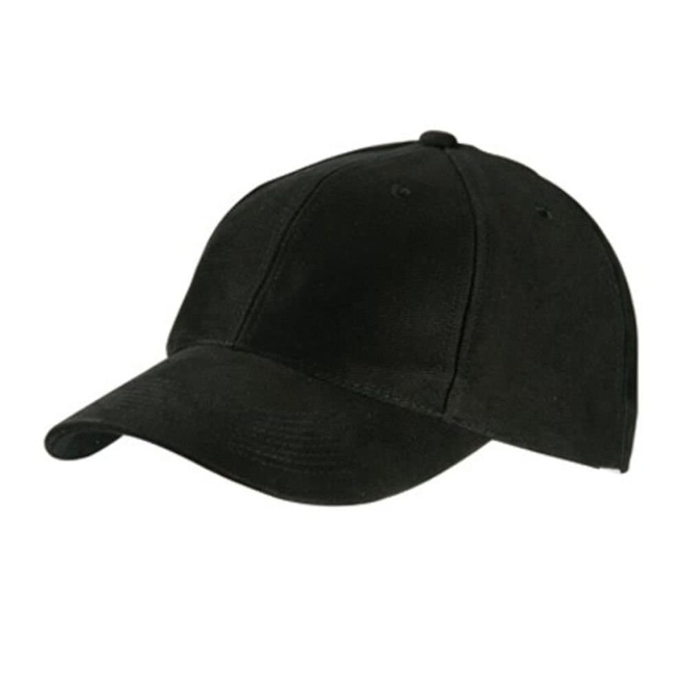 Myrtle Beach Myrtle Beach Men's Raver 6 Panel Laminated Baseball Cap in Black
