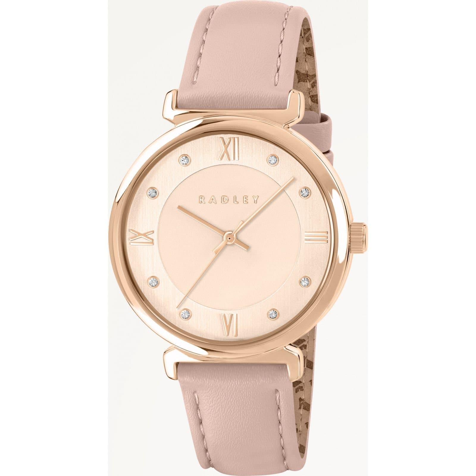 Radley Radley Women's RY21856 Roman Crescent 35mm Quartz Watch in Pink