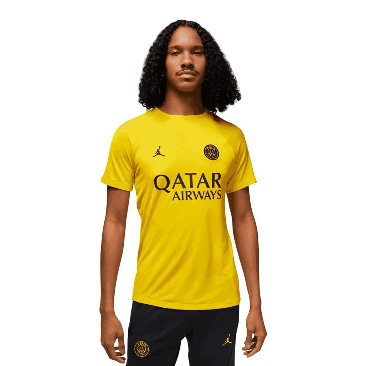 Nike Nike Men's Academy Pro Paris Saint Germain FC Short-Sleeved T-Shirt in Yellow