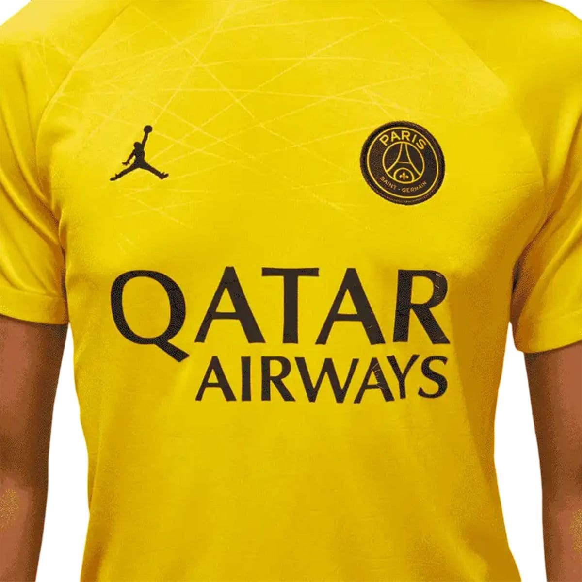 Nike Nike Men's Academy Pro Paris Saint Germain FC Short-Sleeved T-Shirt in Yellow - 4