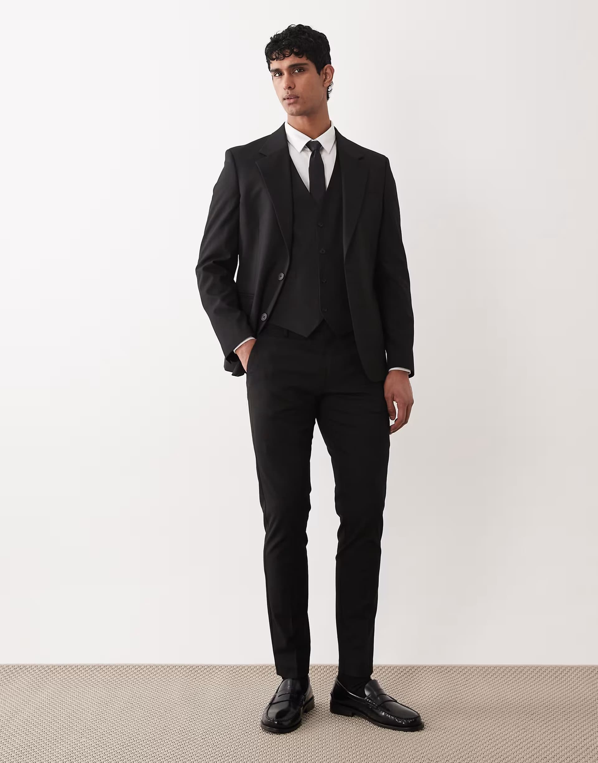 ASOS ASOS DESIGN skinny suit trousers in black