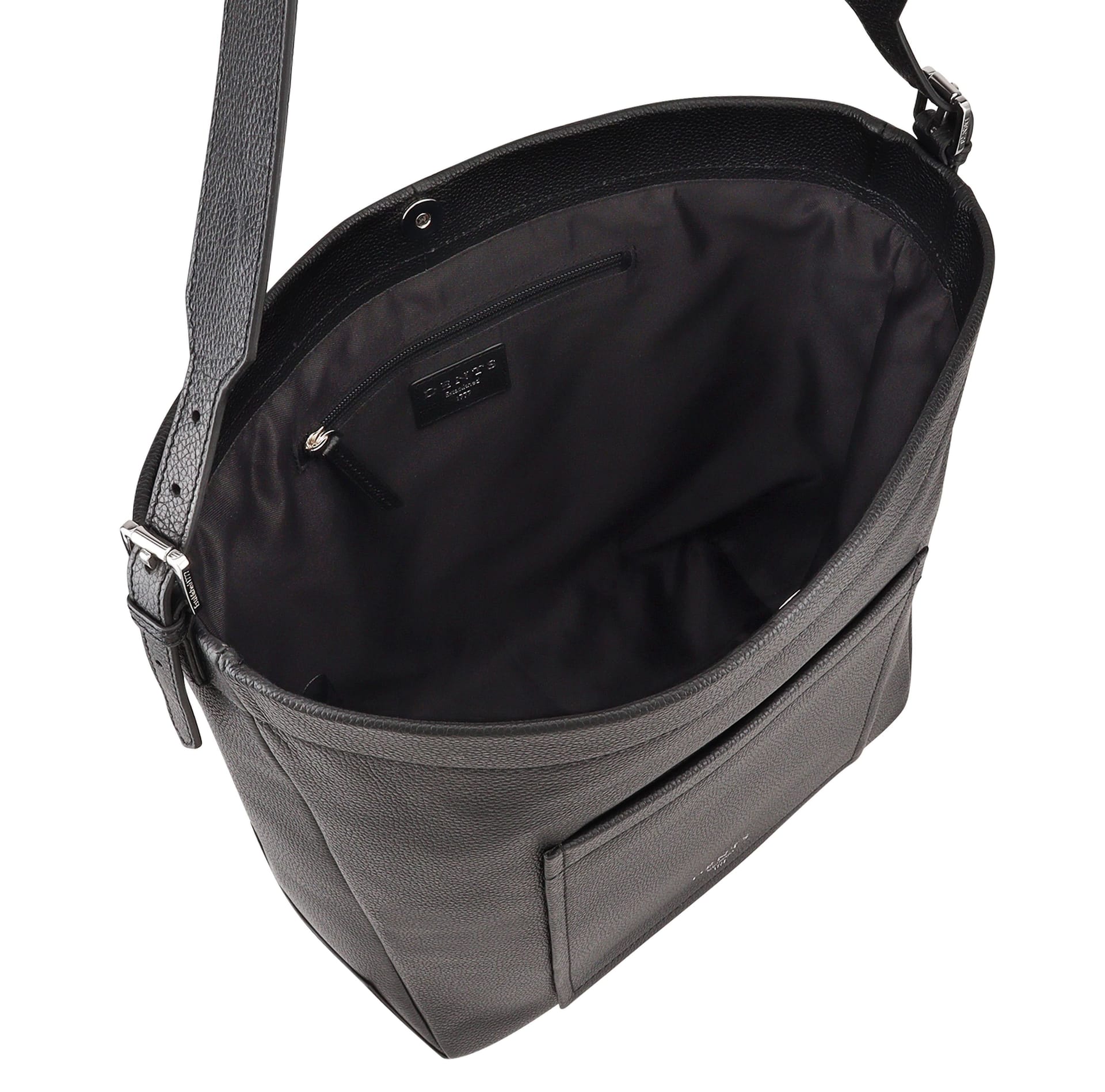 Dents Dents Women's Savile Leather Shoulder Bag in Black - 4