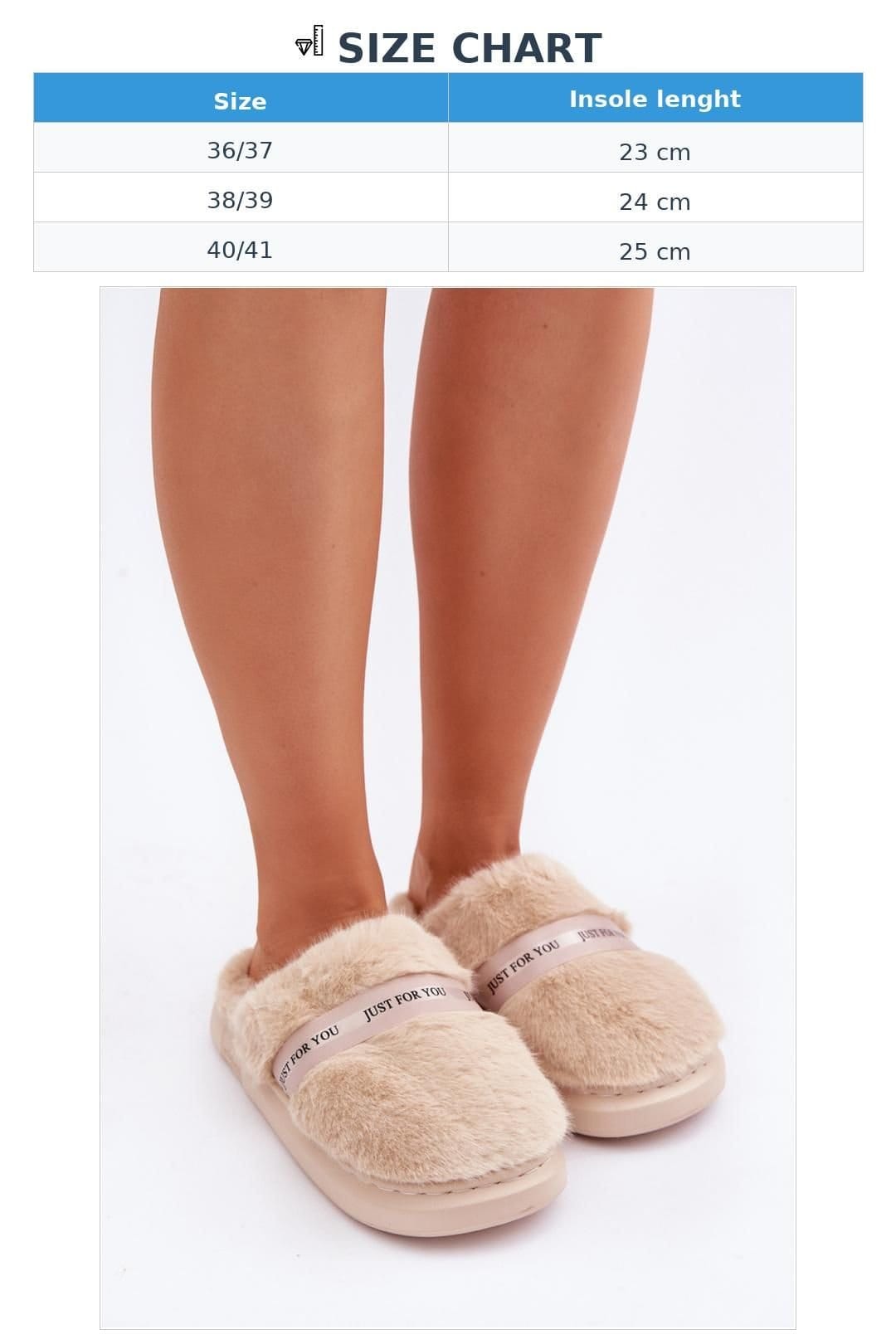 Love Lace Love Lace Women's Cozy Furry Slippers with Thick Insulated Sole & Toe Cover in Beige - 4