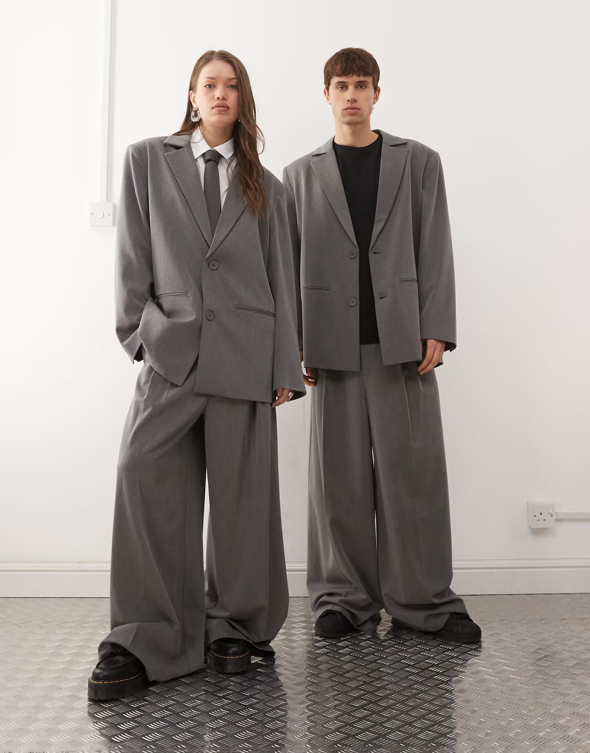 ASOS COLLUSION Unisex co-ord in charcoal