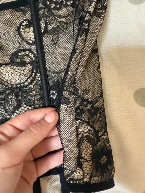 ASOS Black Lace Corset Top