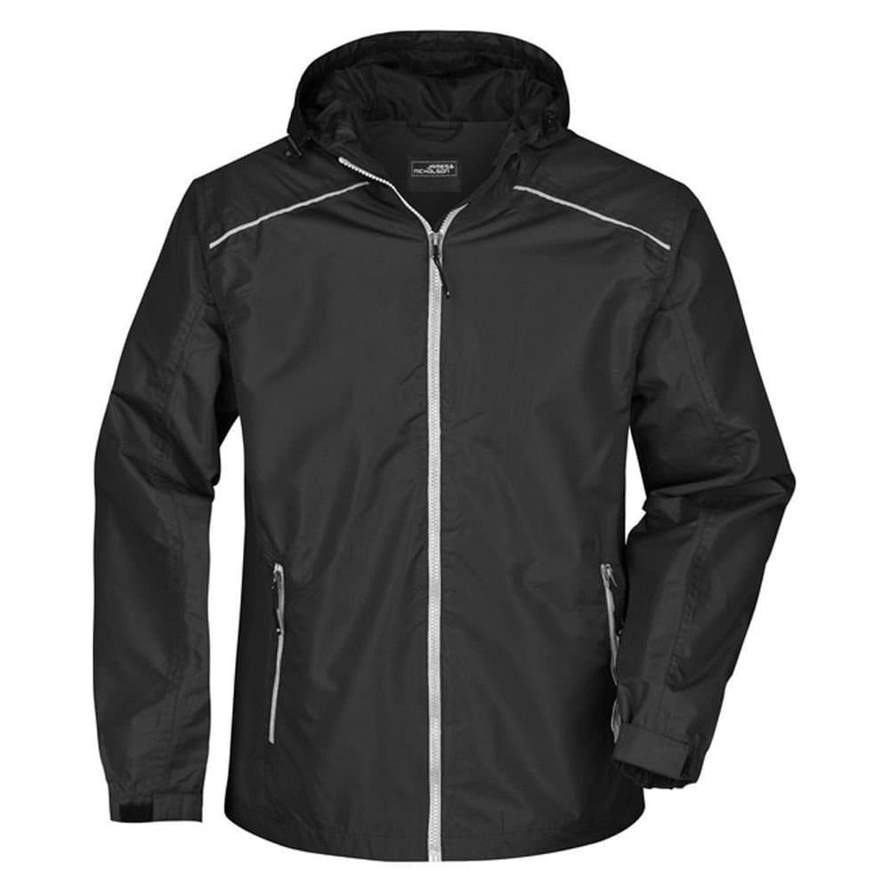 James and Nicholson James and Nicholson Men's Waterproof Jacket in True Black