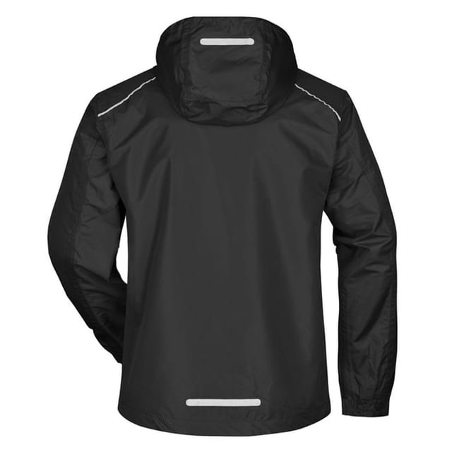James and Nicholson James and Nicholson Men's Waterproof Jacket in True Black - 2