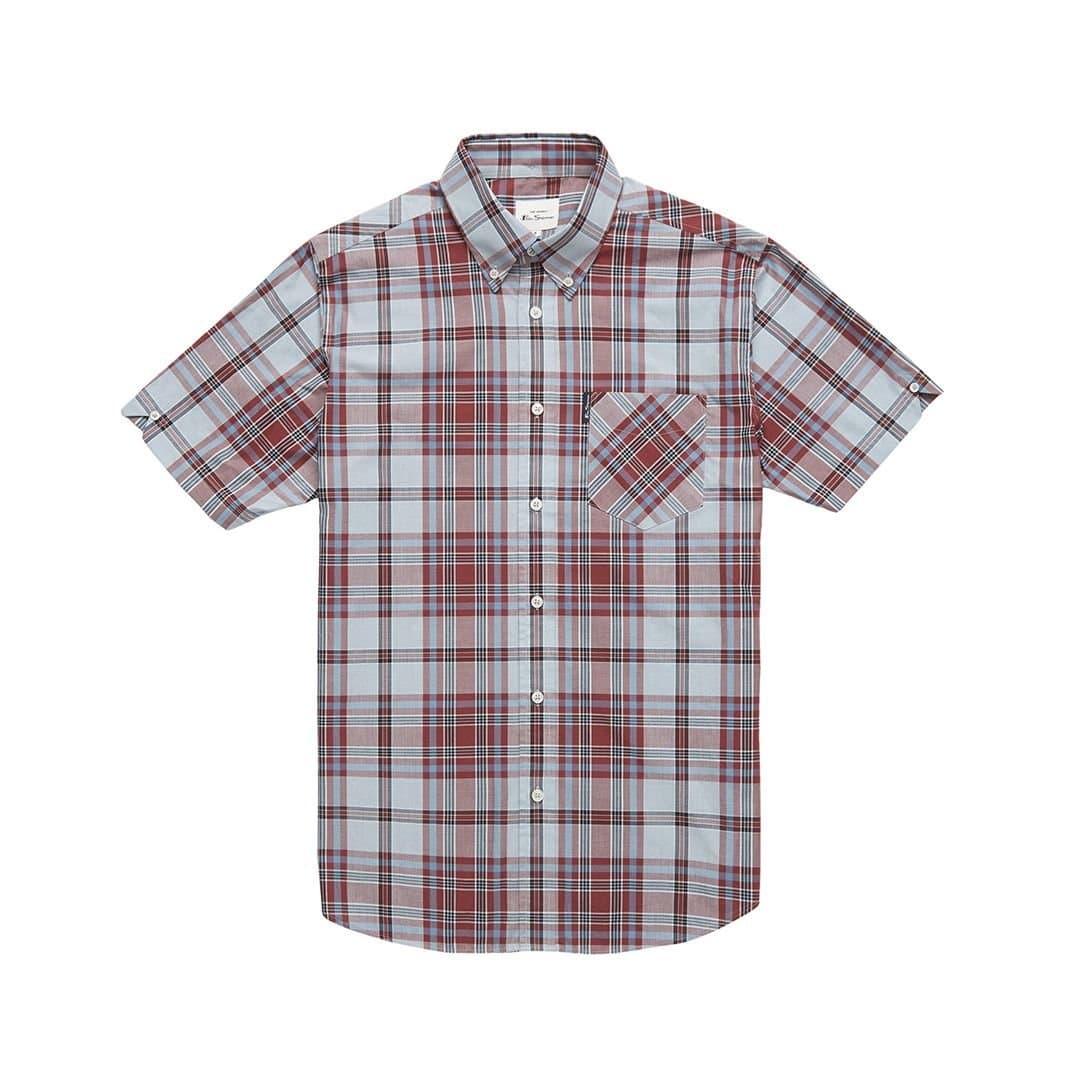 Ben Sherman Ben Sherman Men's Classic Check Shirt For Men in Light Blue