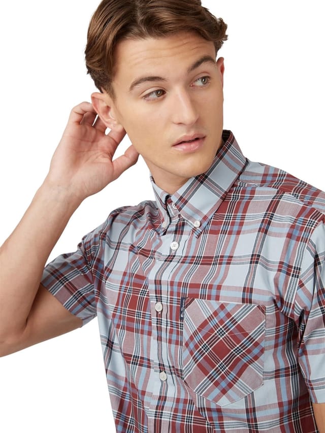 Ben Sherman Ben Sherman Men's Classic Check Shirt For Men in Light Blue - 2