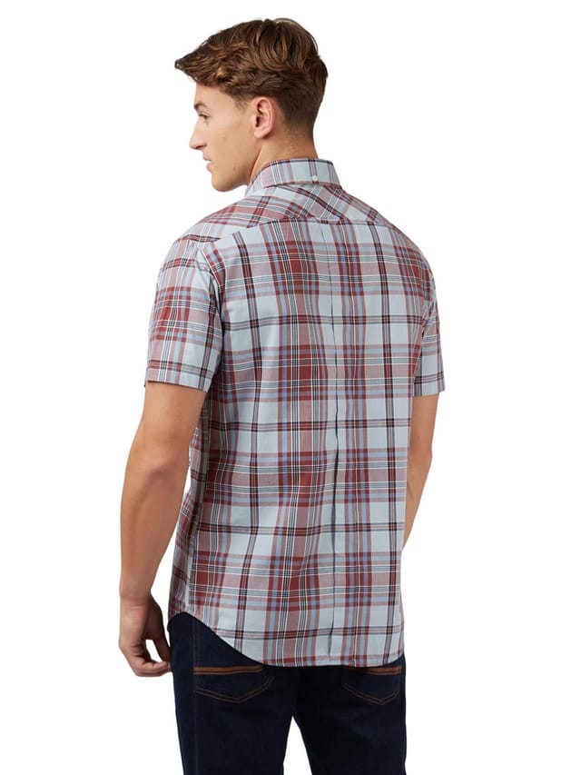 Ben Sherman Ben Sherman Men's Classic Check Shirt For Men in Light Blue - 3