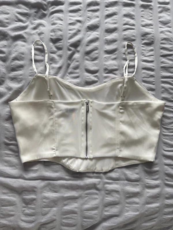 Bershka Silk corset top