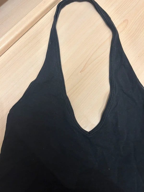 ASOS Design Black Halterneck Top