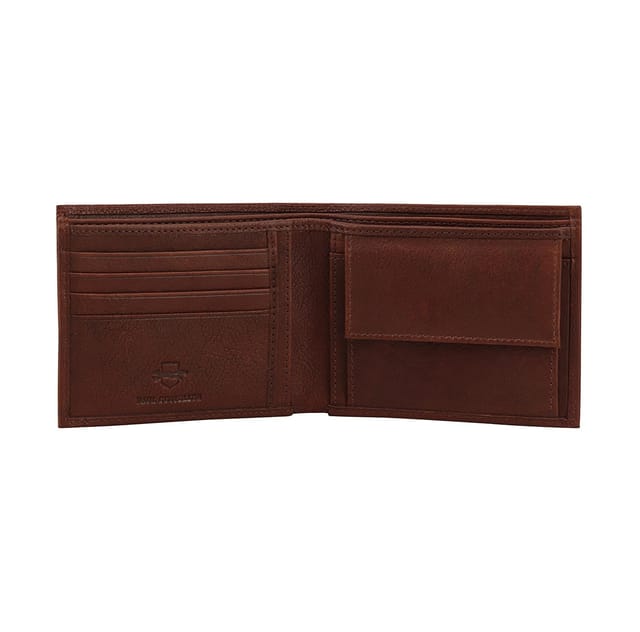 Paul Costelloe Paul Costelloe Men's Leon Leather Wallet in Brown - 2