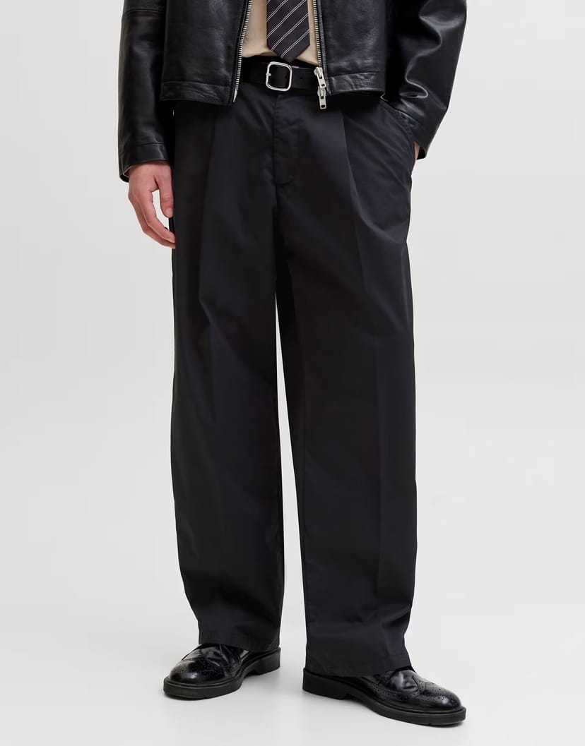ASOS Jack & Jones Wide-leg trousers in black beauty - 1