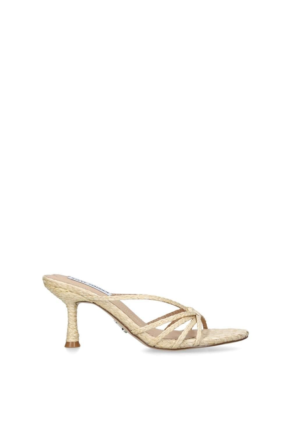 Steve Madden STEVE MADDEN Women's 'Edna Raffia' Heels in Beige