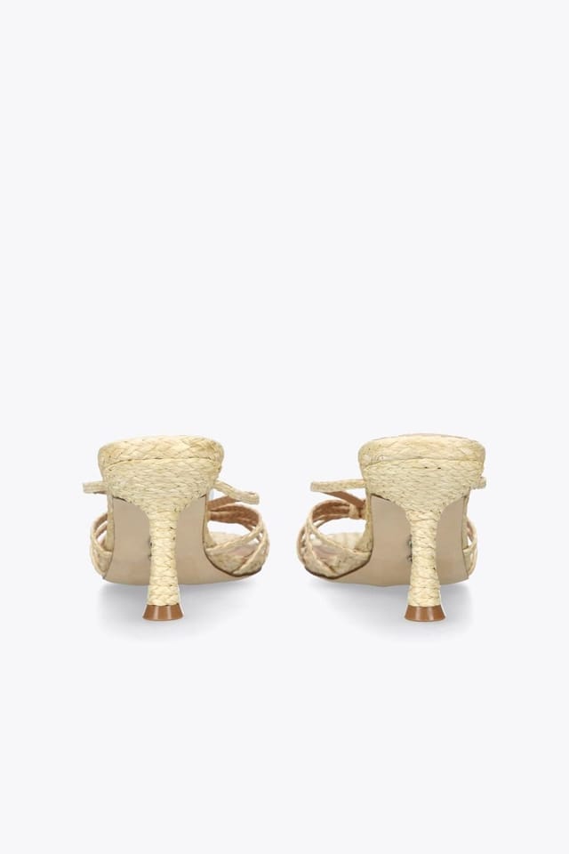 Steve Madden STEVE MADDEN Women's 'Edna Raffia' Heels in Beige - 3