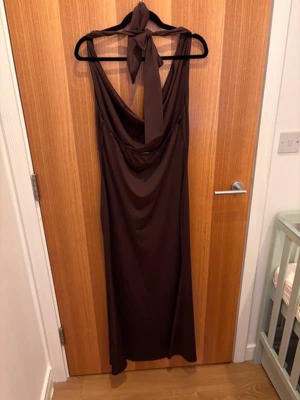 New Look Maternity Cowl Neck Halter Dress