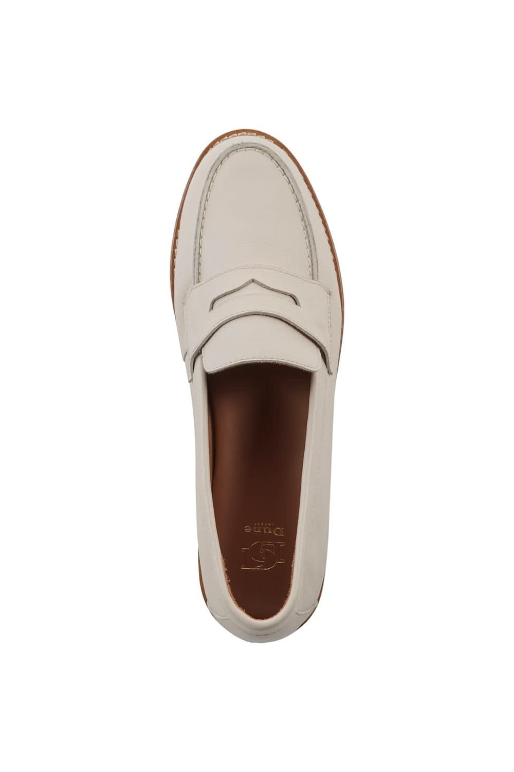 Dune London Dune London Women's 'Ginelli' Leather Loafers in White - 4