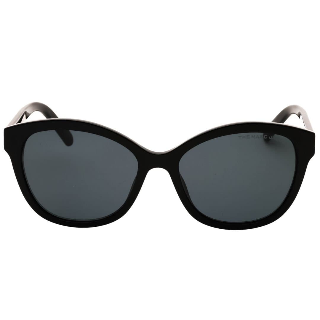 Marc Jacobs Marc Jacobs Men's Grey Lens Gold Logo Black Sunglasses