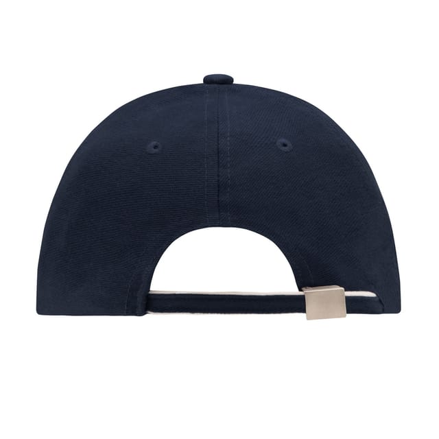 Myrtle Beach Myrtle Beach Men's 6 Panel Double Sandwich Peak Cap in Navy - 2