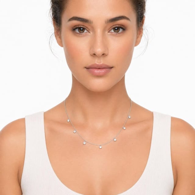 Gold Trip Gold Trip Women's Crystal Gemstone Necklace in Silver - 3