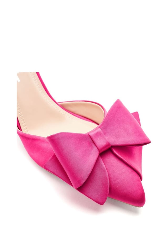Moda In Pelle Moda In Pelle Women's 'Nahara' Satin Court Shoes in Pink - 2