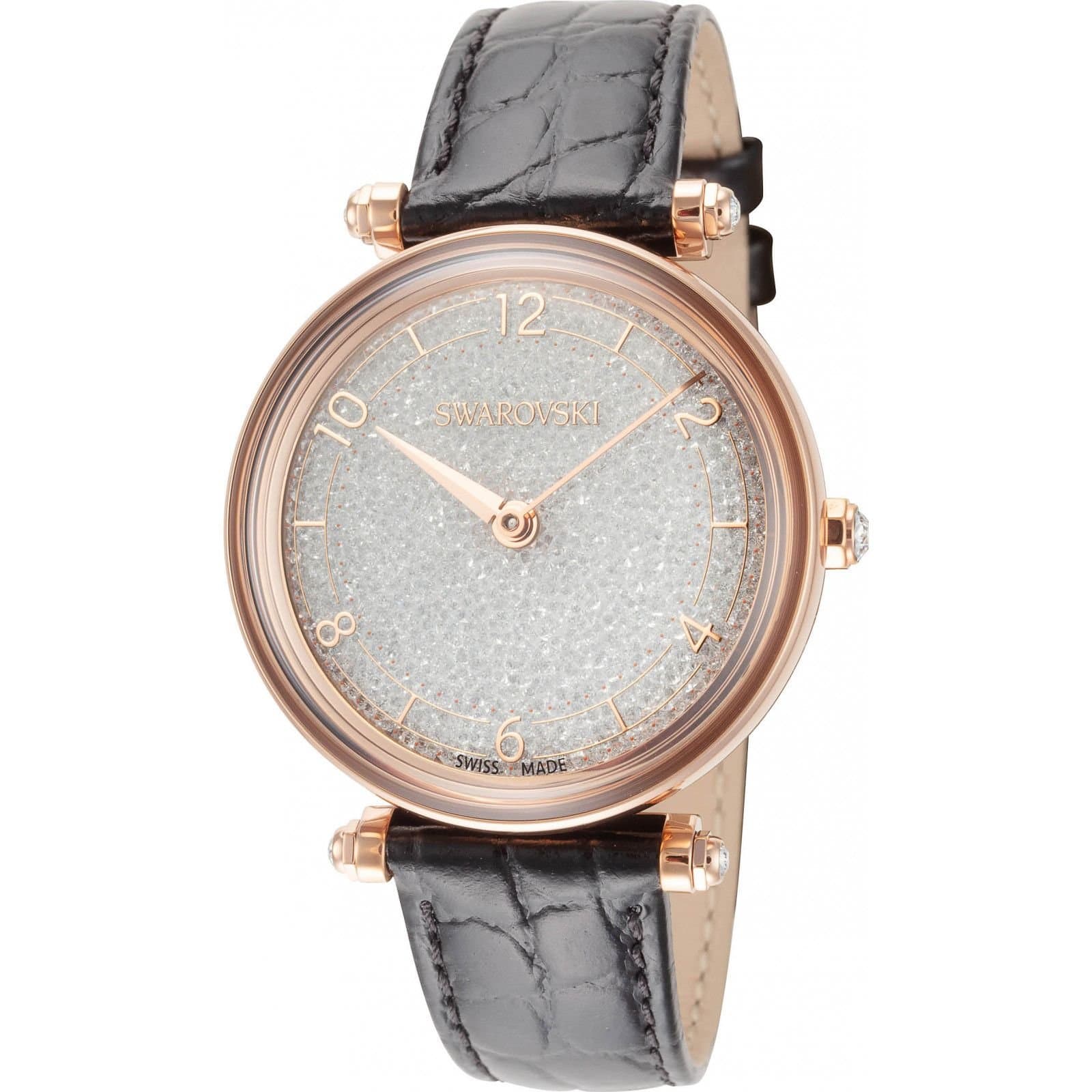 Swarovski Swarovski Women's 5653359 Crystalline 35mm Quartz Watch in Black