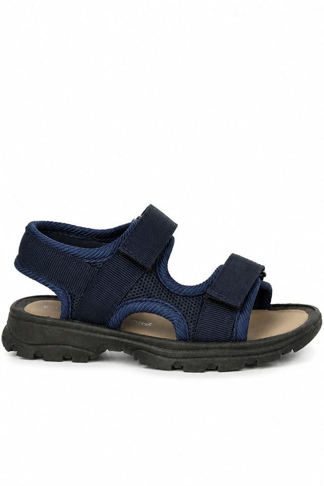 Spot On Spot On Men's Double Strap Trekking Sports Sandals in Dark Blue - 2