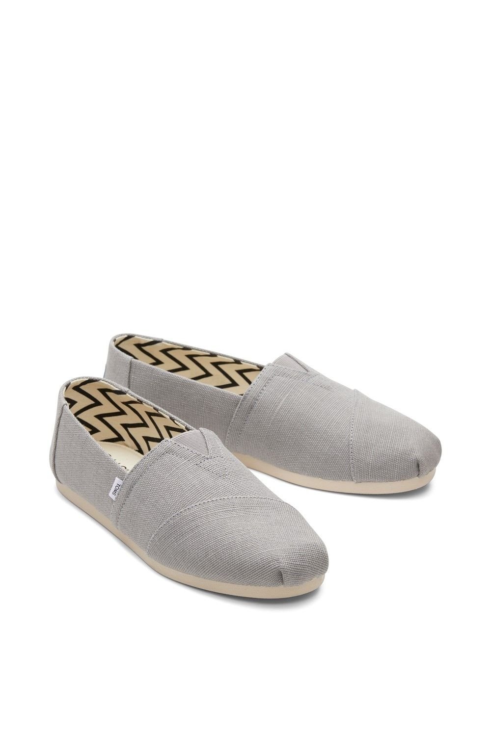 TOMS TOMS Men's Alpargata Slip on Shoe in Grey - 3