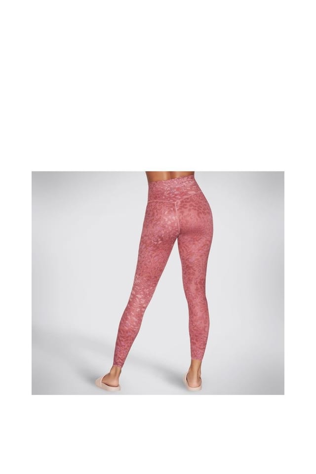 Skechers Skechers Women's Go Sculpt HW Leopard Legging in Dark Pink - 2