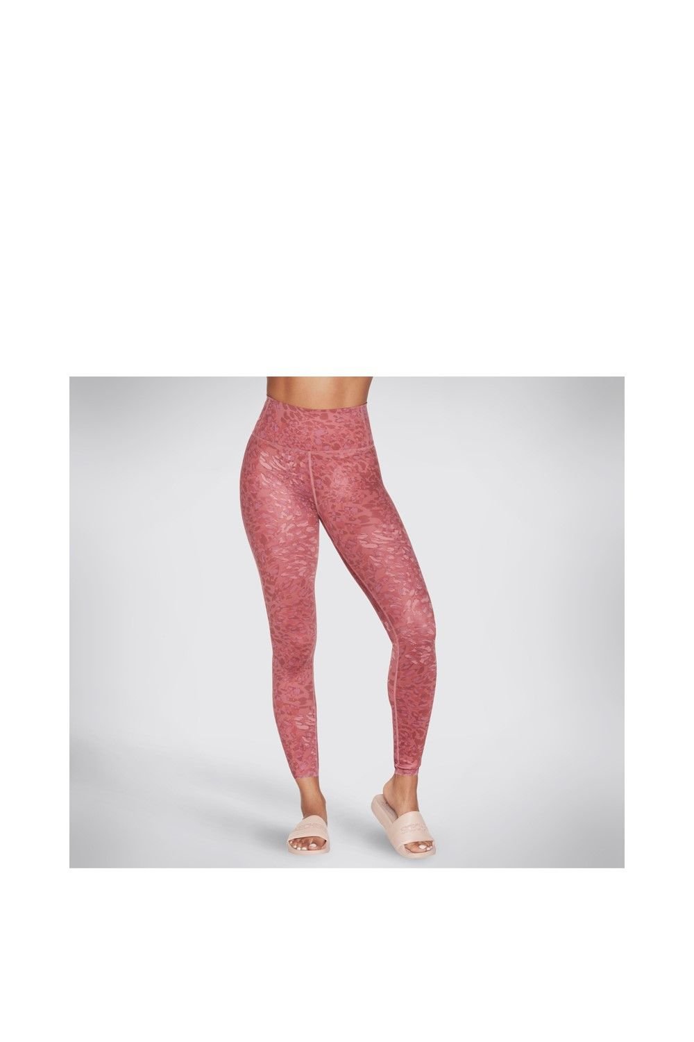 Skechers Skechers Women's Go Sculpt HW Leopard Legging in Dark Pink - 4