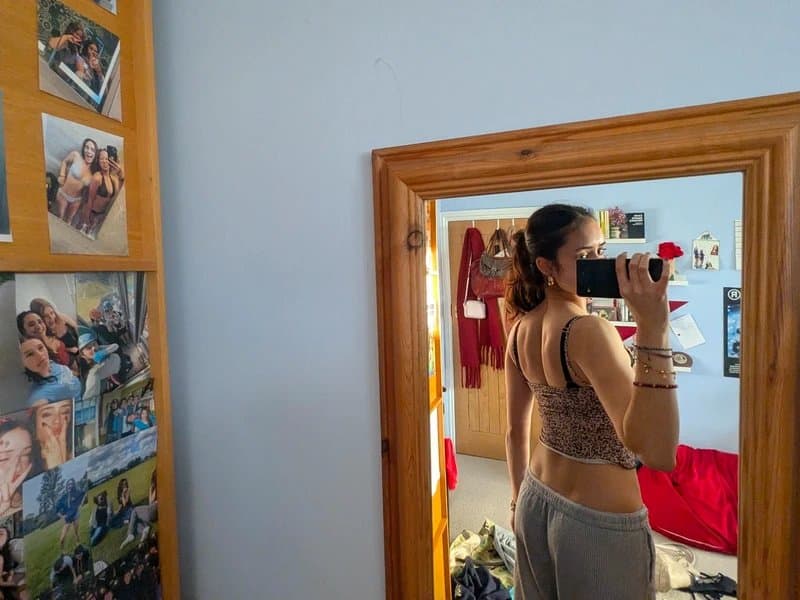 Bershka Leopard print crop top