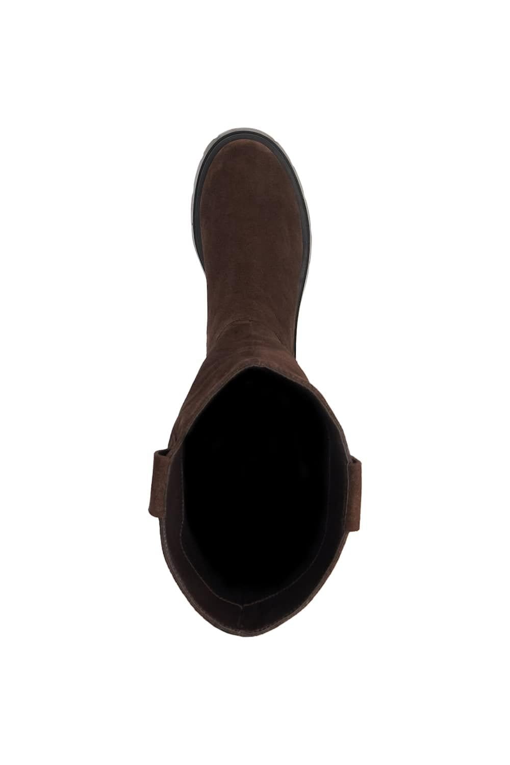 Dune London Dune London Women's 'Tiger' Suede Knee High Boots in Brown - 4
