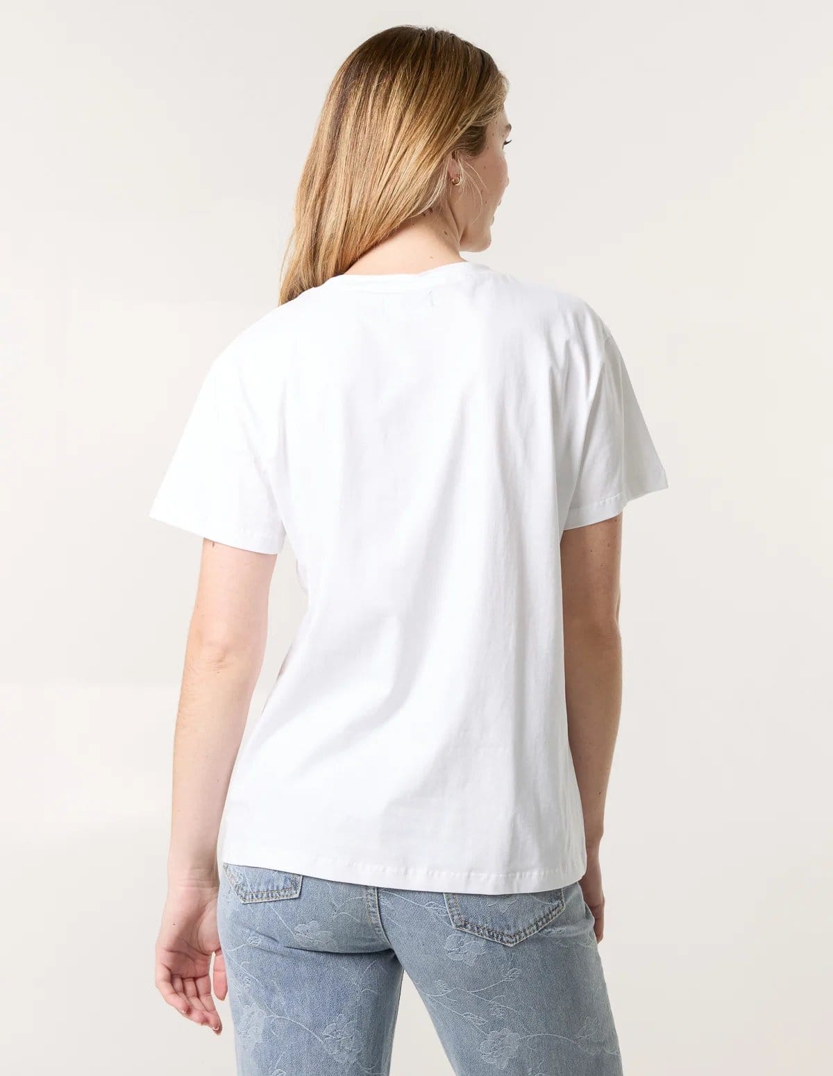 Blue Vanilla T-Shirt With Colorful Print - 4