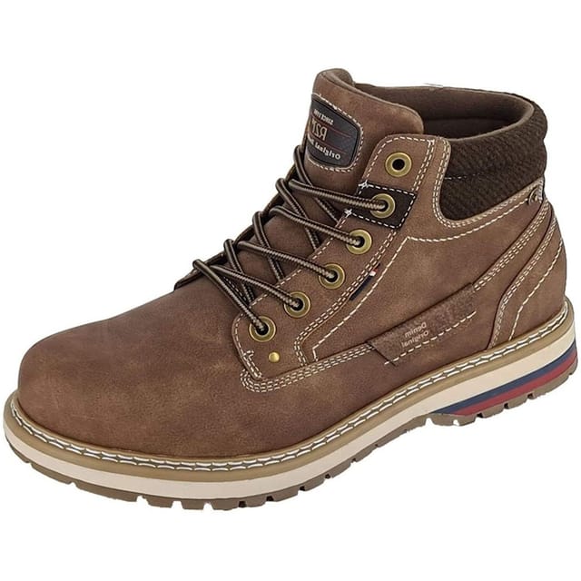 Route 21 Route 21 Men's Eyelets Ankle Boots in Brown - 3