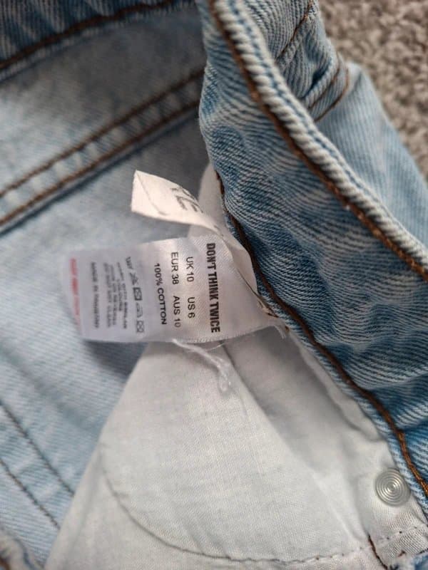 ASOS Women's Jeans light blue UK 10 DTT Asos