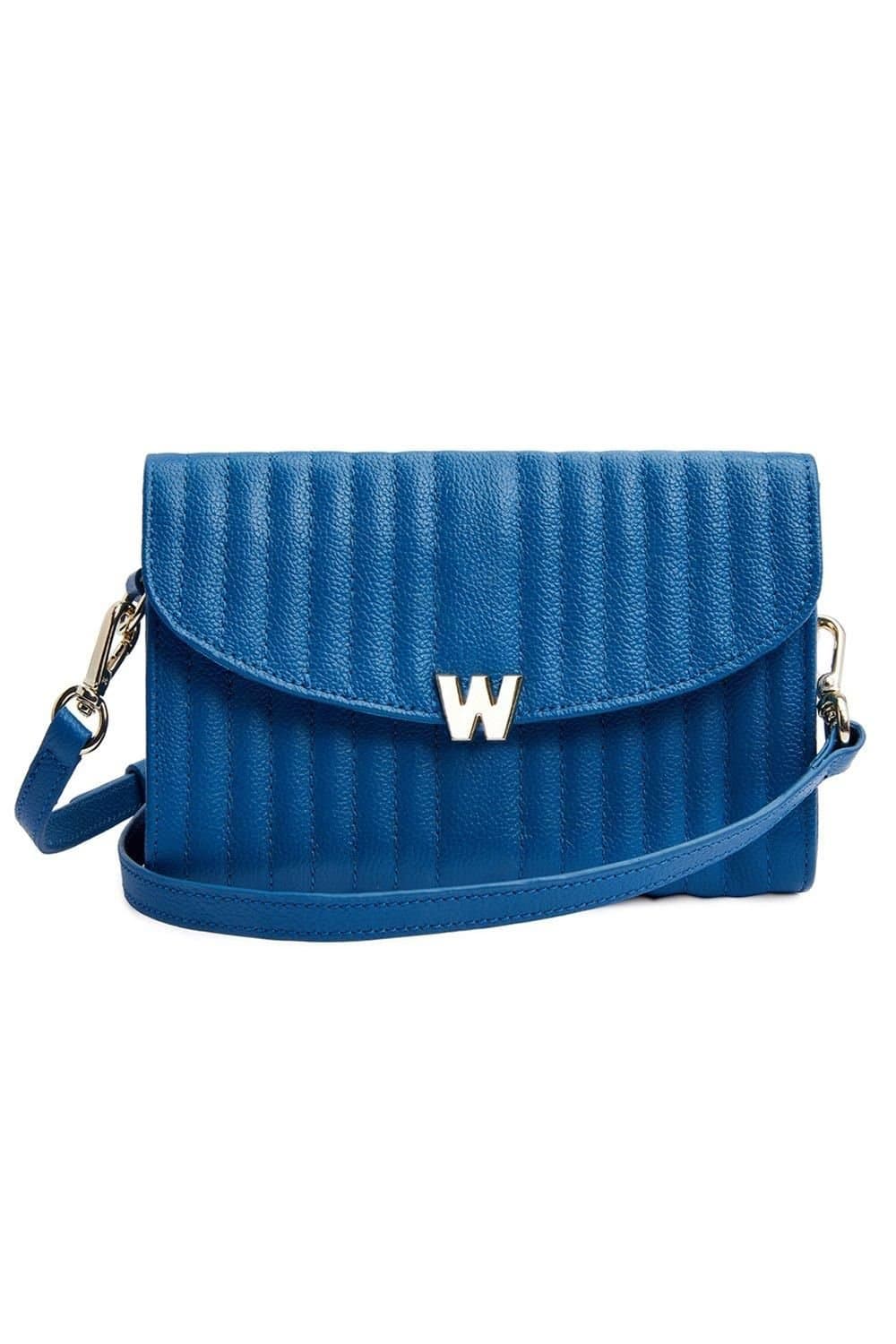 Wolf WOLF Women's Mimi Crossbody Bag with Wristlet in Mid Blue