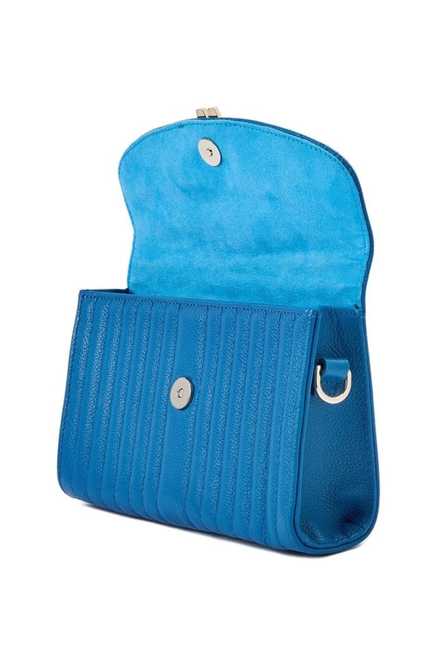 Wolf WOLF Women's Mimi Crossbody Bag with Wristlet in Mid Blue - 2